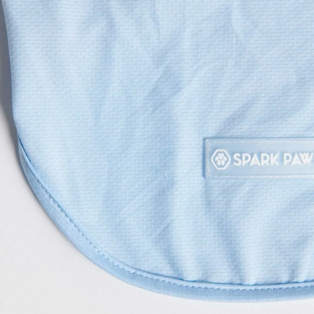 NEW Spark Paws Sunblock Dog T-Shirts (Pack of 2: Grey & Blue)